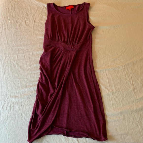 Jennifer Lopez Side Faux Wrap Dress Size Medium - Picture 3 of 10